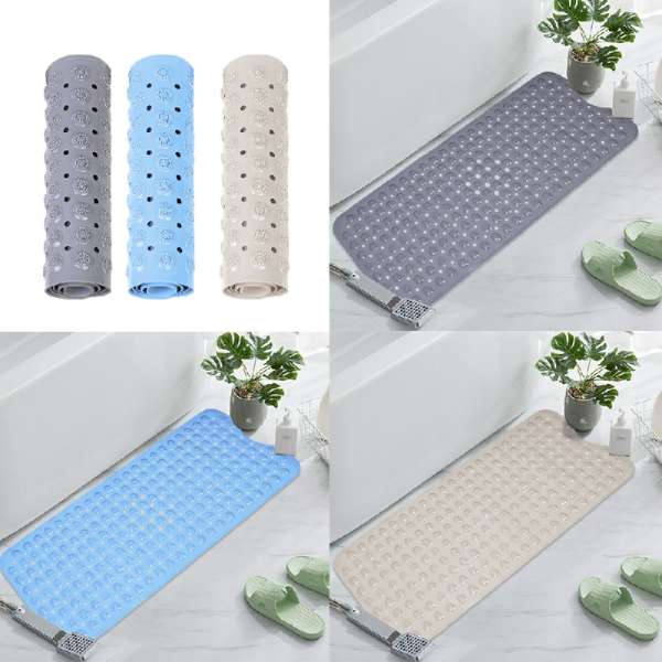 Bathroom Shower Mat Non Slip Bath Massage Mat - Blue - Image 3