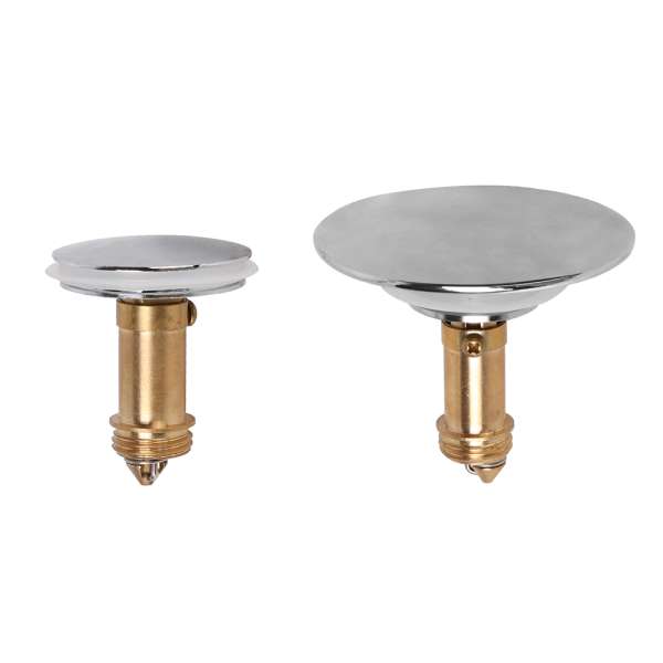 Pop Up Basin Sink Push Button Bathroom Push Drain Stopper Plugs Click Clack Plug Bolt - 38mm - Image 2