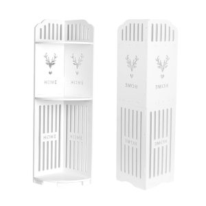 3 Tier Corner Bath Shelf Unit Organiser Stand Showers Caddy Storage Rack - Deer Pattern