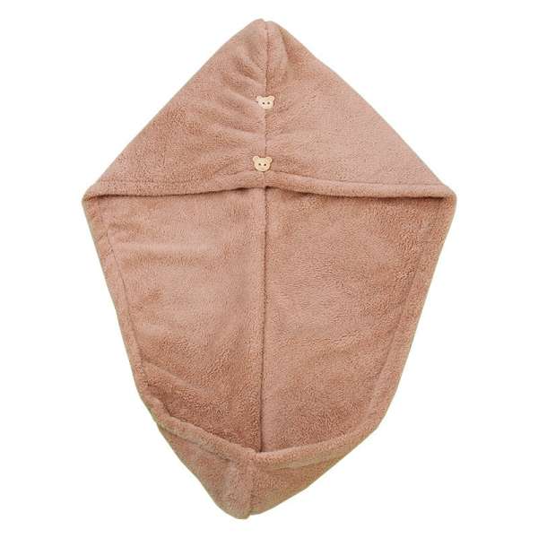 Rapid Drying Towel Dry Hair Cap Coral Fleece Absorbent Shower Cap Quick Drying - Coffee - Image 2