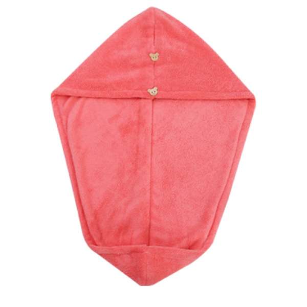 Rapid Drying Towel Dry Hair Cap Coral Fleece Absorbent Shower Cap Quick Drying - Coffee - Image 4