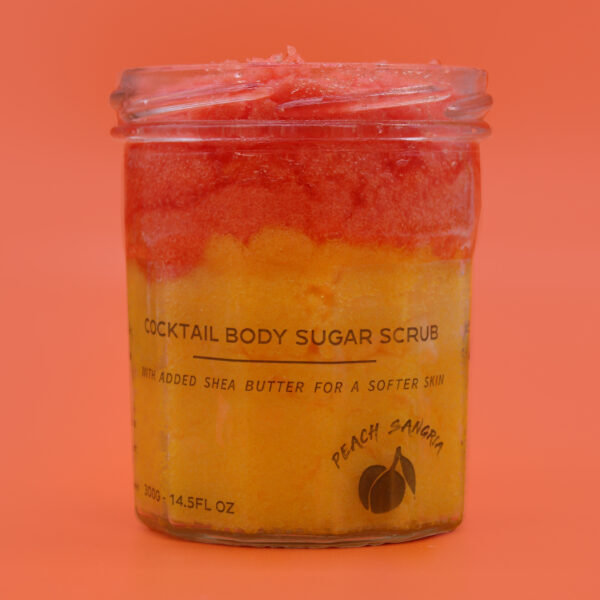 FSBS-02 Fragranced Sugar Body Scrub - Peach Sangria 300g - Image 3