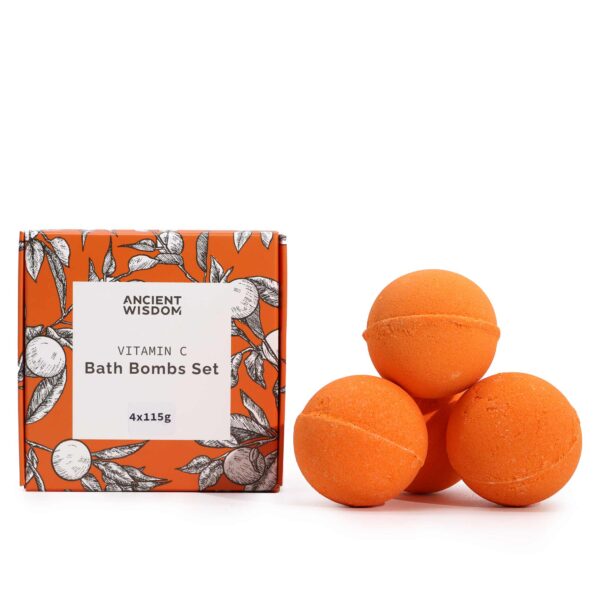 Vitc-02 Set of 4 Vitamin C Bath Bombs – Aromatherapy Quartet - Image 3