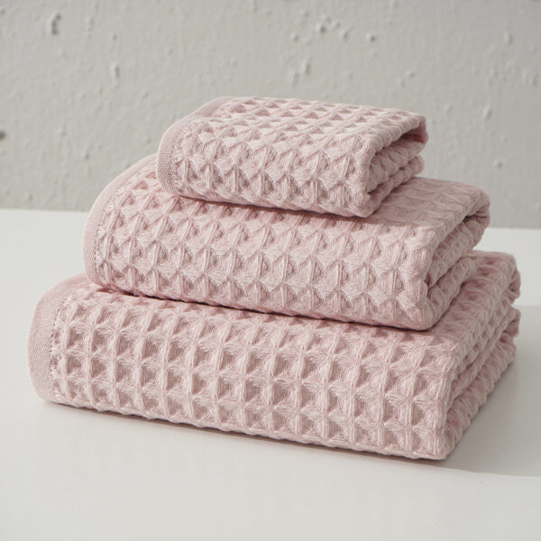 Pure Cotton Honeycomb 32 Bath Towels - Image 6