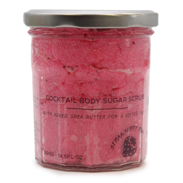 FSBS-06 Fragranced Sugar Body Scrub - Strawberry Rum 300g