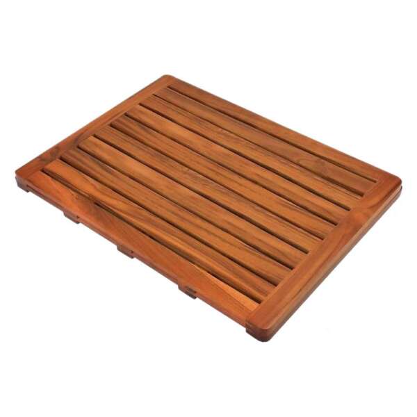 Household Solid Wood Bathroom Waterproof Non-slip Shower Mat Bathroom Bathtub Pedal - Image 5