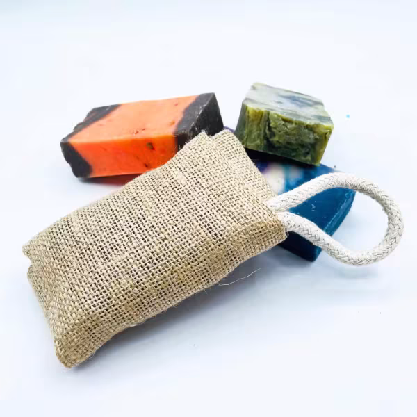 Jute Scrub Soap Pouch - Natural - Image 3