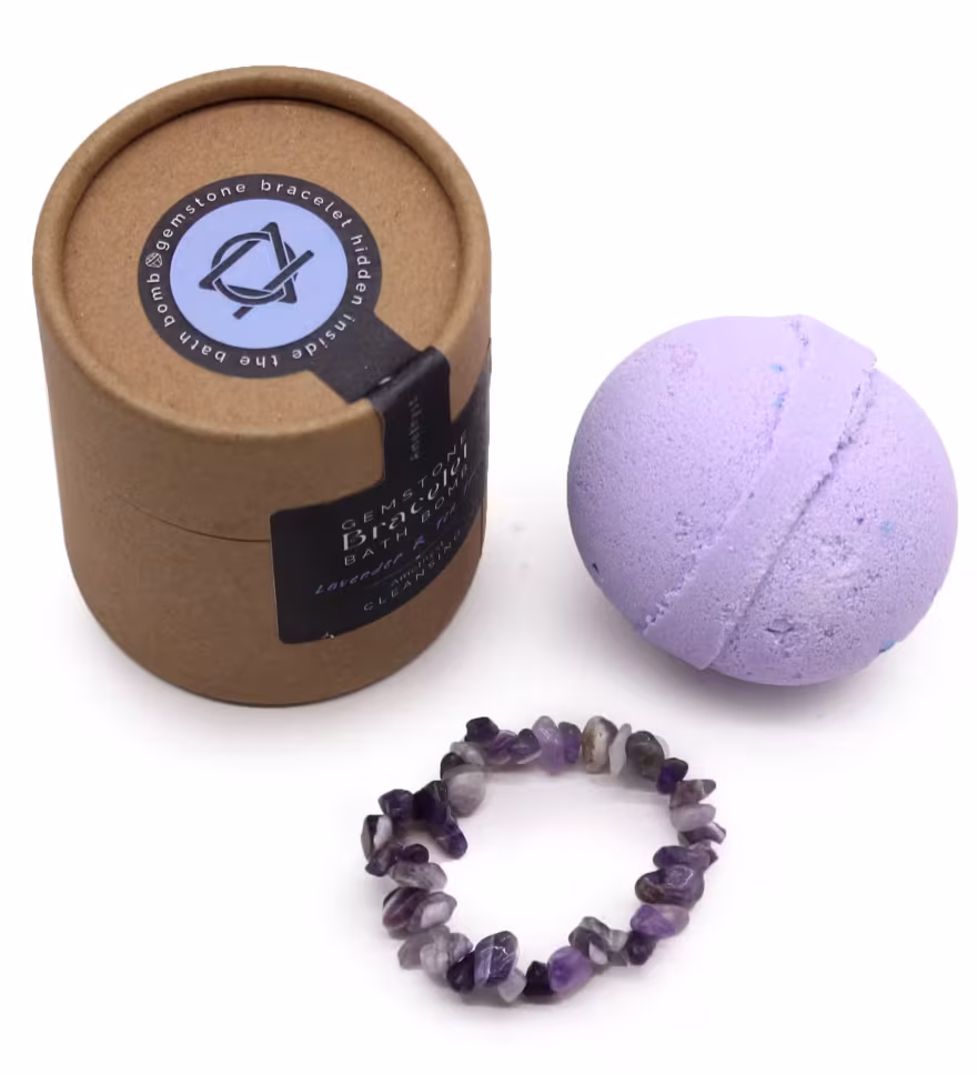 Amethyst Gem Bracelet Bath Bomb