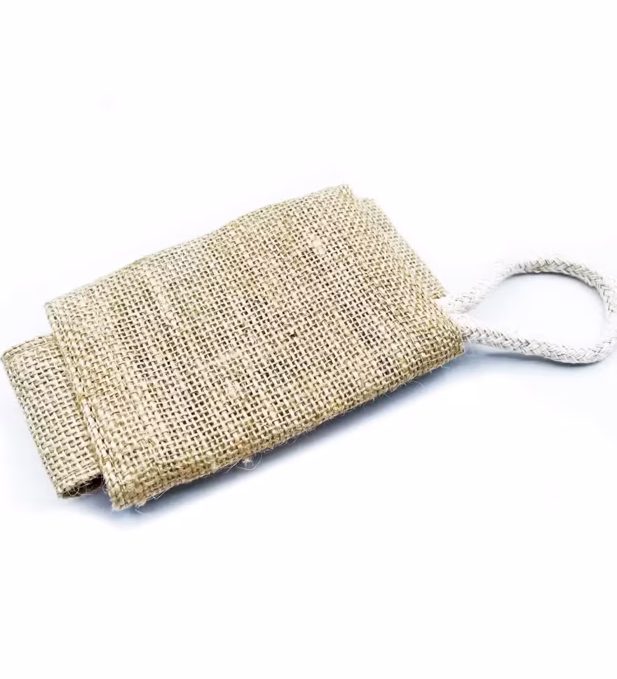 Jute Scrub Soap Pouch - Natural