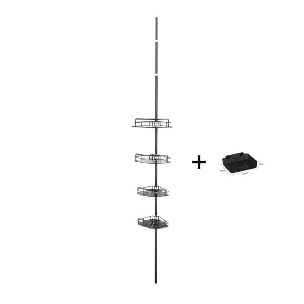Installation-free Stable Storage Rack Punch-free Bathroom Bathroom Storage Rack - Image 5