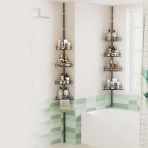 Installation-free Stable Storage Rack Punch-free Bathroom Bathroom Storage Rack