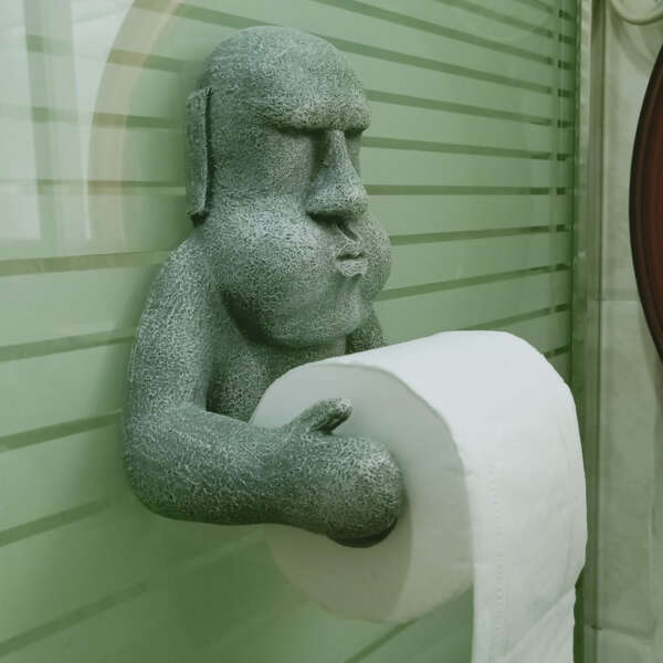 Creative Bathroom Wall-Mounted Tissue Holder - Image 3