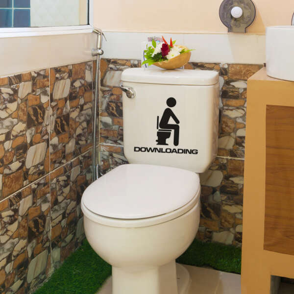 Bathroom Toilet Toilet Wall Sticker - Image 2