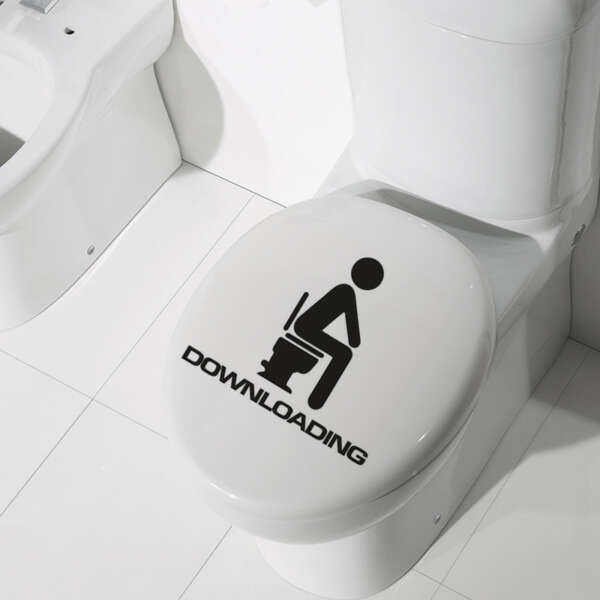 Bathroom Toilet Toilet Wall Sticker - Image 6