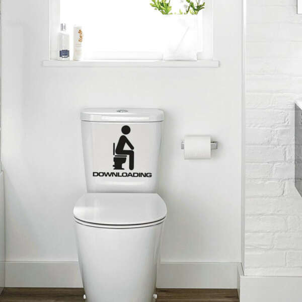 Bathroom Toilet Toilet Wall Sticker - Image 4