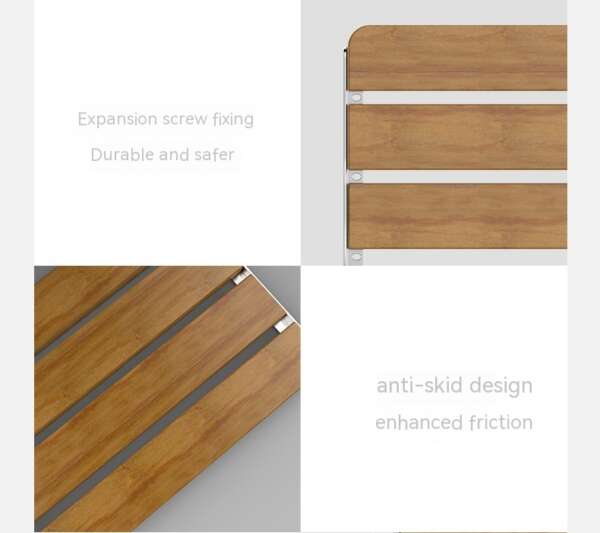 Bathroom Wall-mounted Folding Bath Stool - Image 9