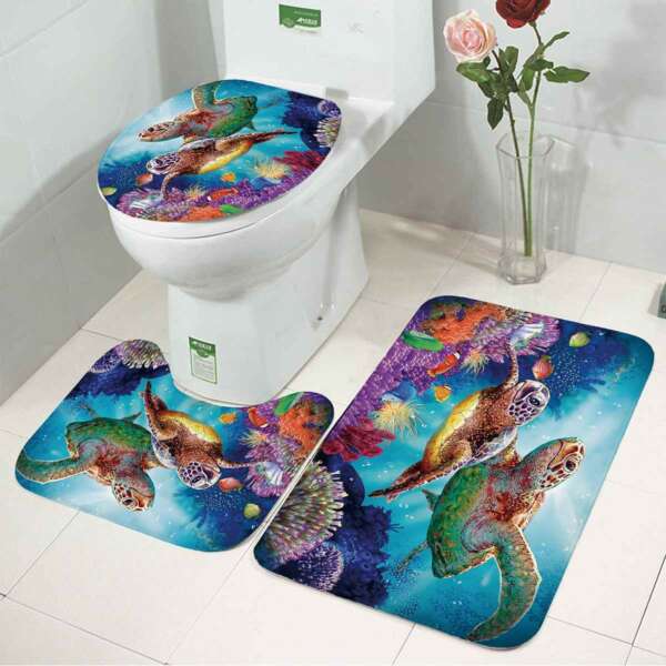Bathroom non-slip floor mat absorbent suit - Image 2