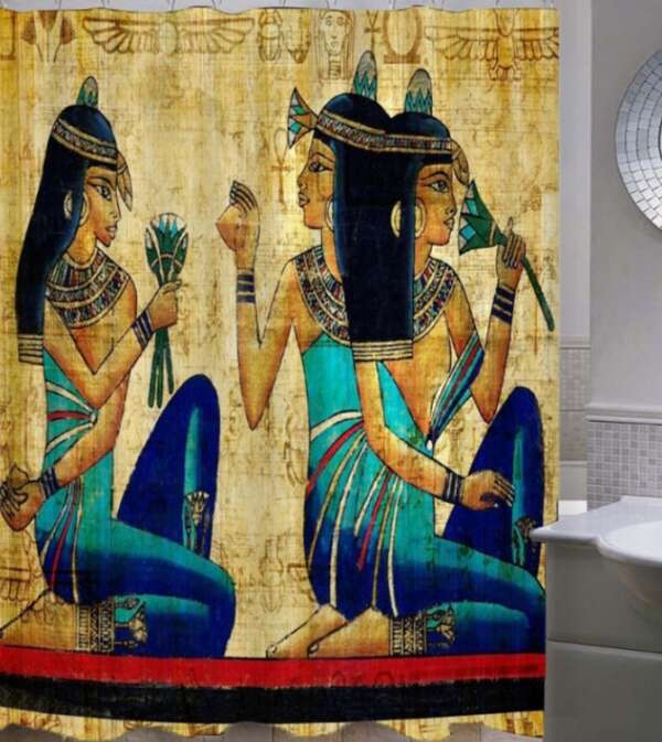 Egyptian Girl Shower Curtain - Image 2