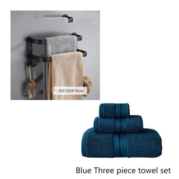 Bathroom aluminum towel rack - Image 3
