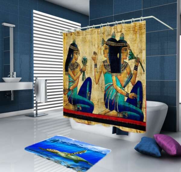 Egyptian Girl Shower Curtain - Image 3