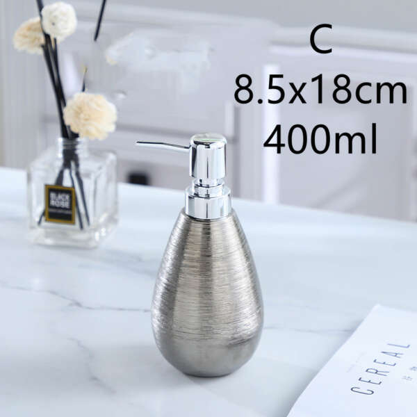 Handmade Retro Brushed Ceramic Bathroom Five-piece Bathroom Toilet Set - Image 6