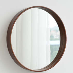 Bathroom Solid Wood Simple Bathroom Mirror Bedroom Hanging Mirror