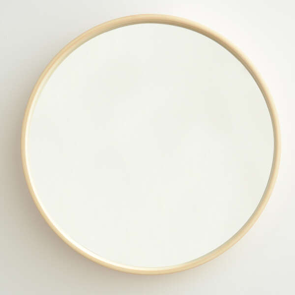 Solid Wood Bathroom Log Wall Hanging Bedroom Bathroom Mirror - Image 3
