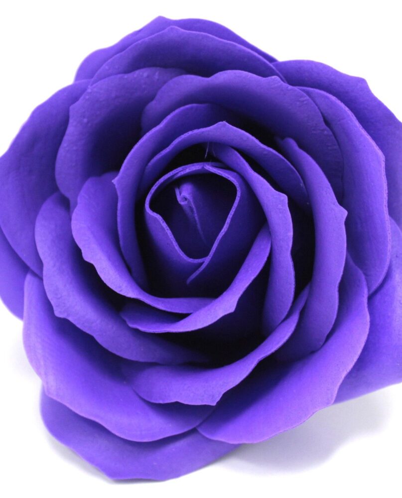 Craft Soap Flowers - Lrg Rose - Violet