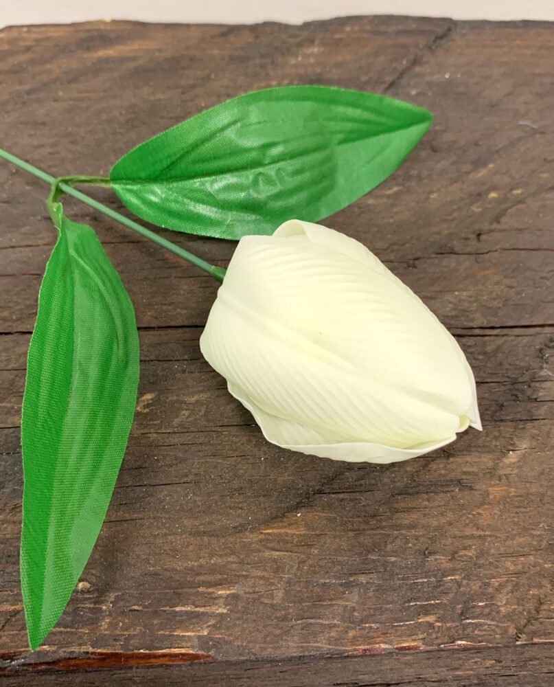 Craft Soap Flower - Med Tulip - Ivory