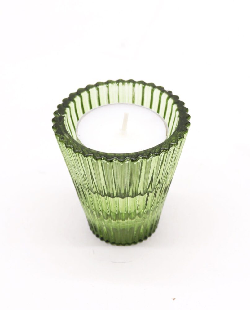 Flip Dinner Candle / Tealight Holder - Garden Jade