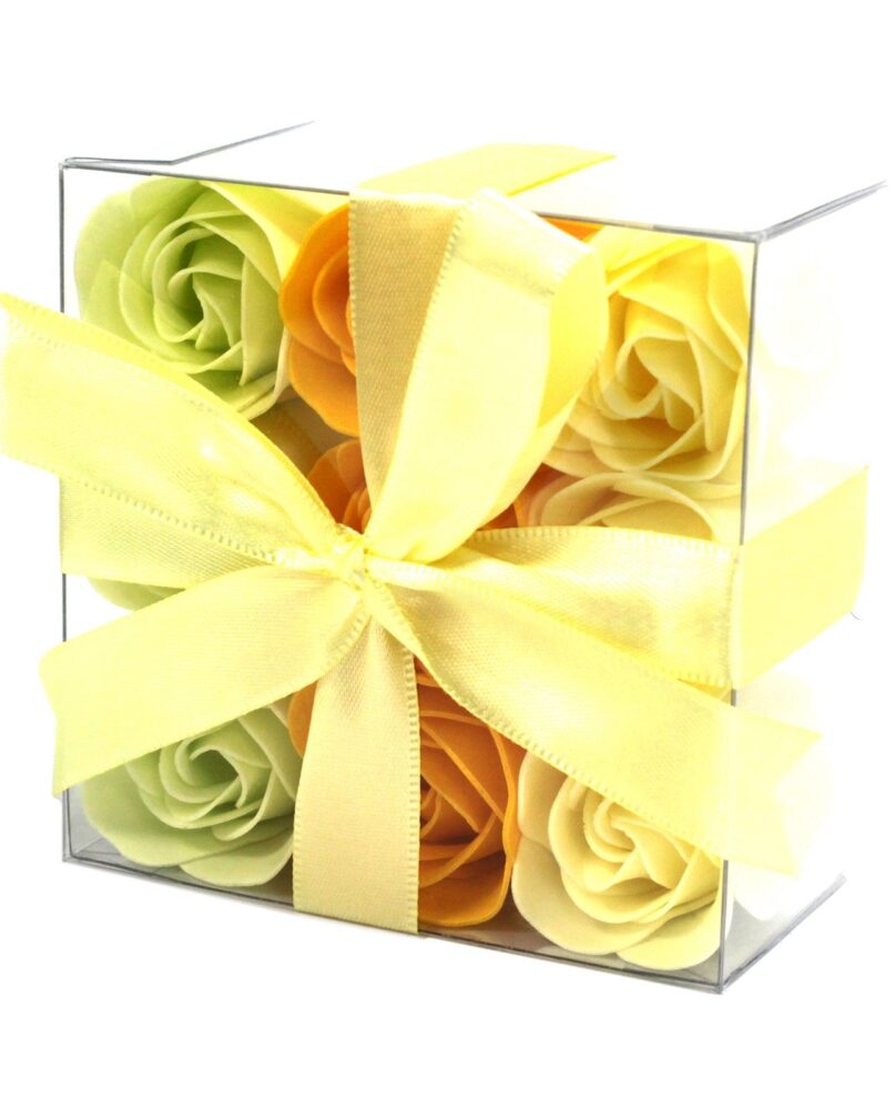 Set of 9 Soap Flowers- Spring Roses