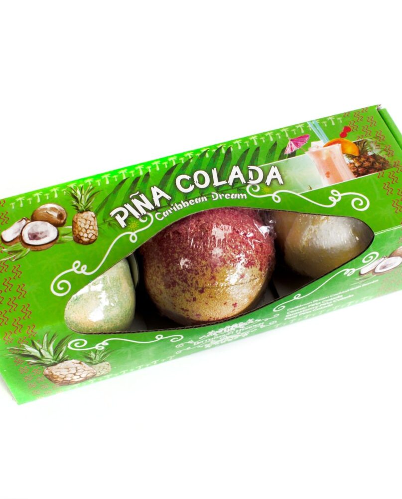 Set of Three Piña Colada Bath Bombs