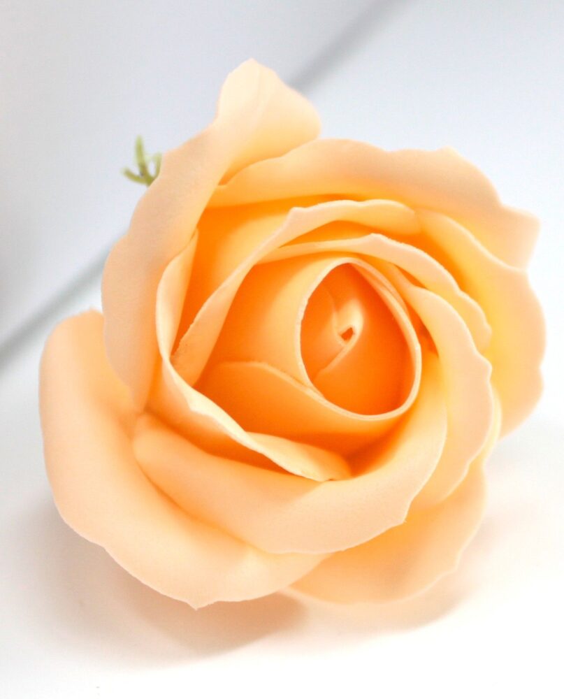 Craft Soap Flowers - Med Rose - Peach