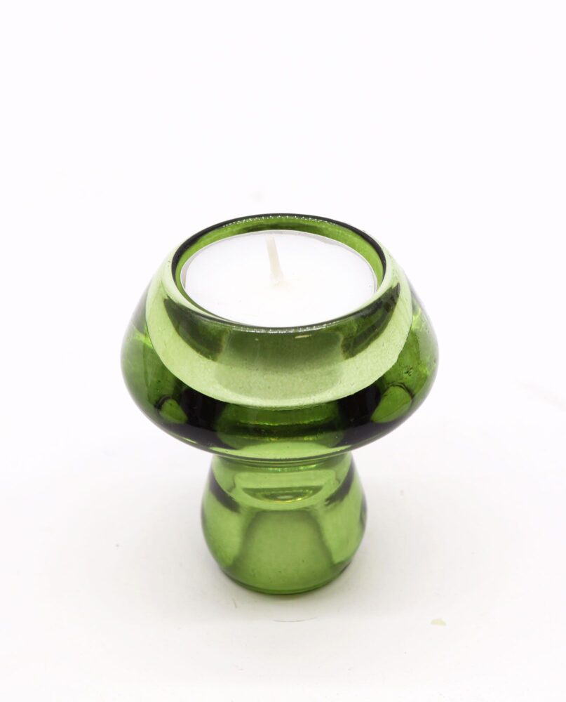 Mushroom Flip Dinner Candle / Tealight Holder - Garden Jade