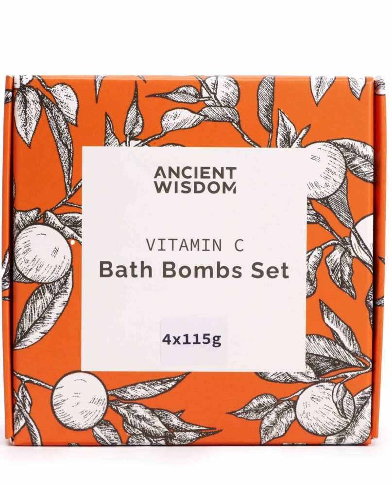 Set of 4 Vitamin C Bath Bombs – Aromatherapy Quartet