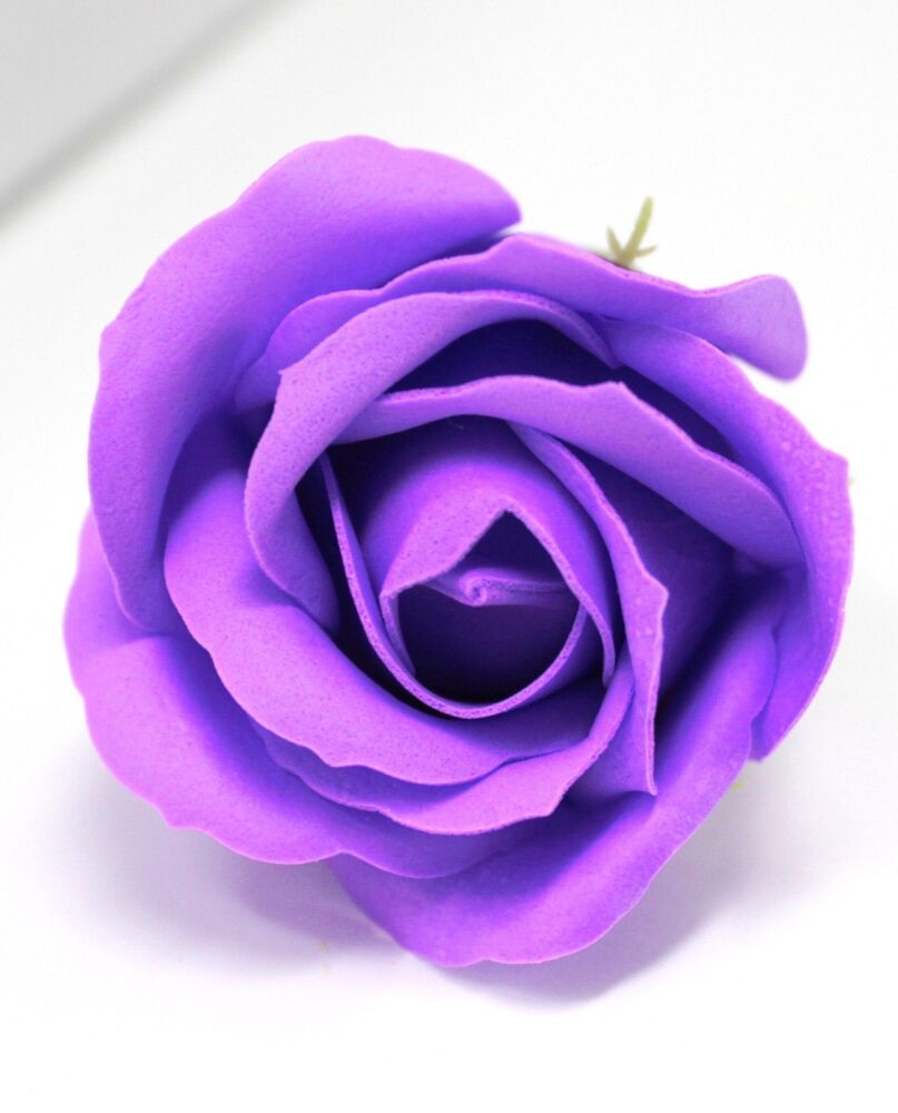 Craft Soap Flowers - Med Rose - Lavender