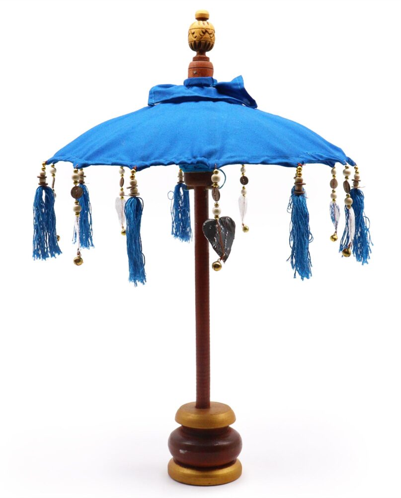 Bali Home Decor Parasol - Cotton - Turquoise- 40cm
