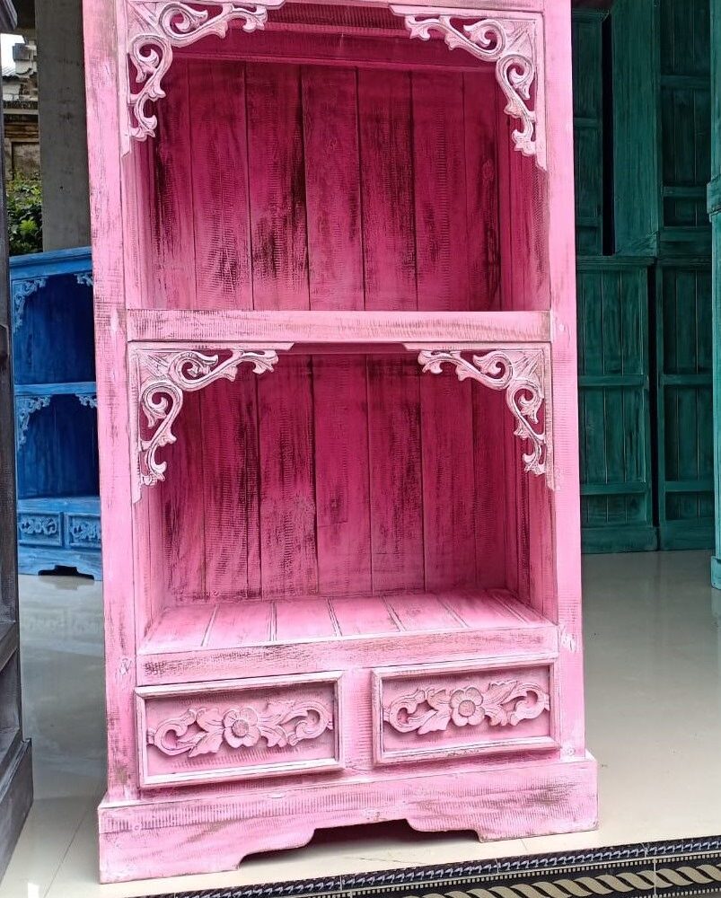 Albasia Bathroom Cabinet - Pinkwash