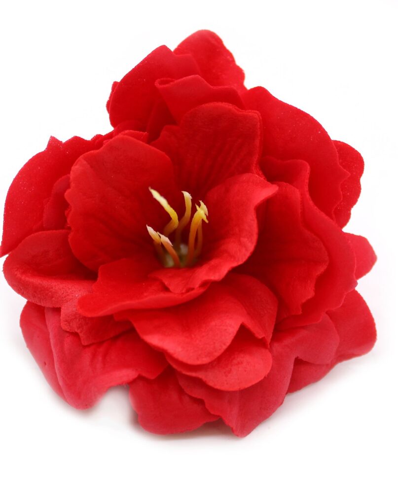 Craft Soap Flower - Small Peony - Red