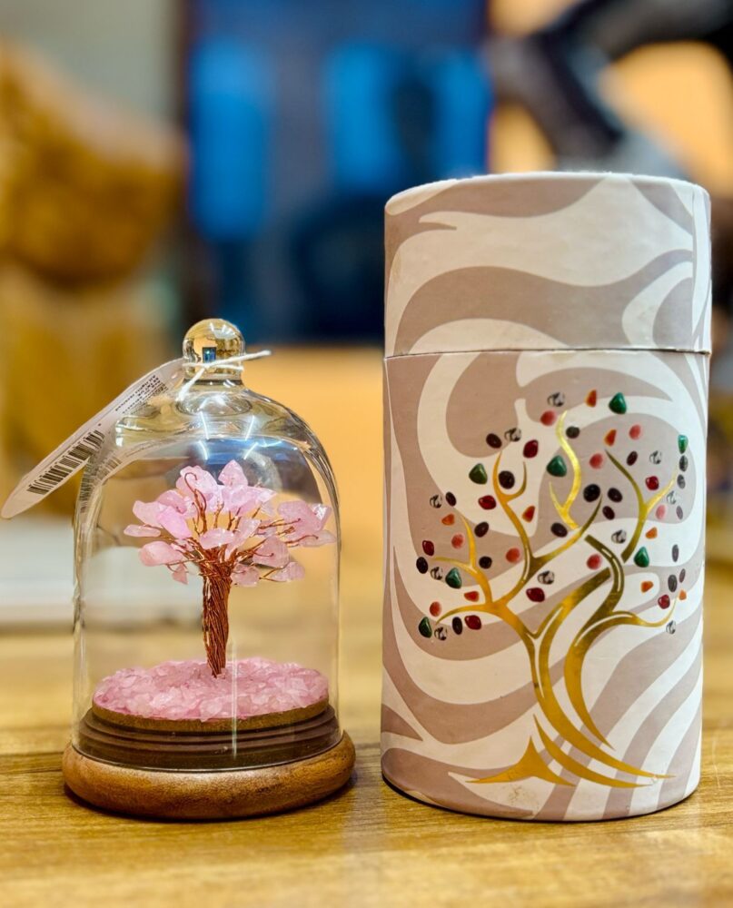 Gemstone Dome Garden - Rose Quartz  - 30 chipstones