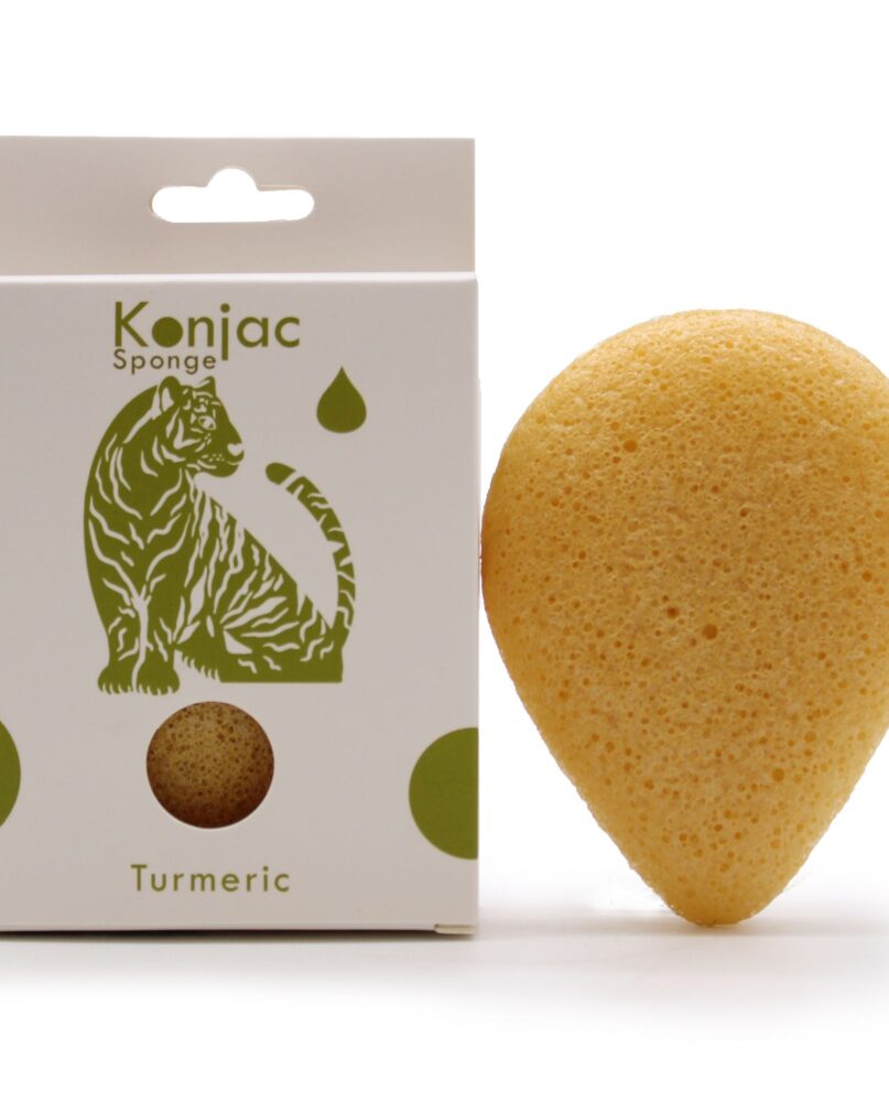 Teardrop Konjac Sponge - Turmeric - Anti-wrinkle