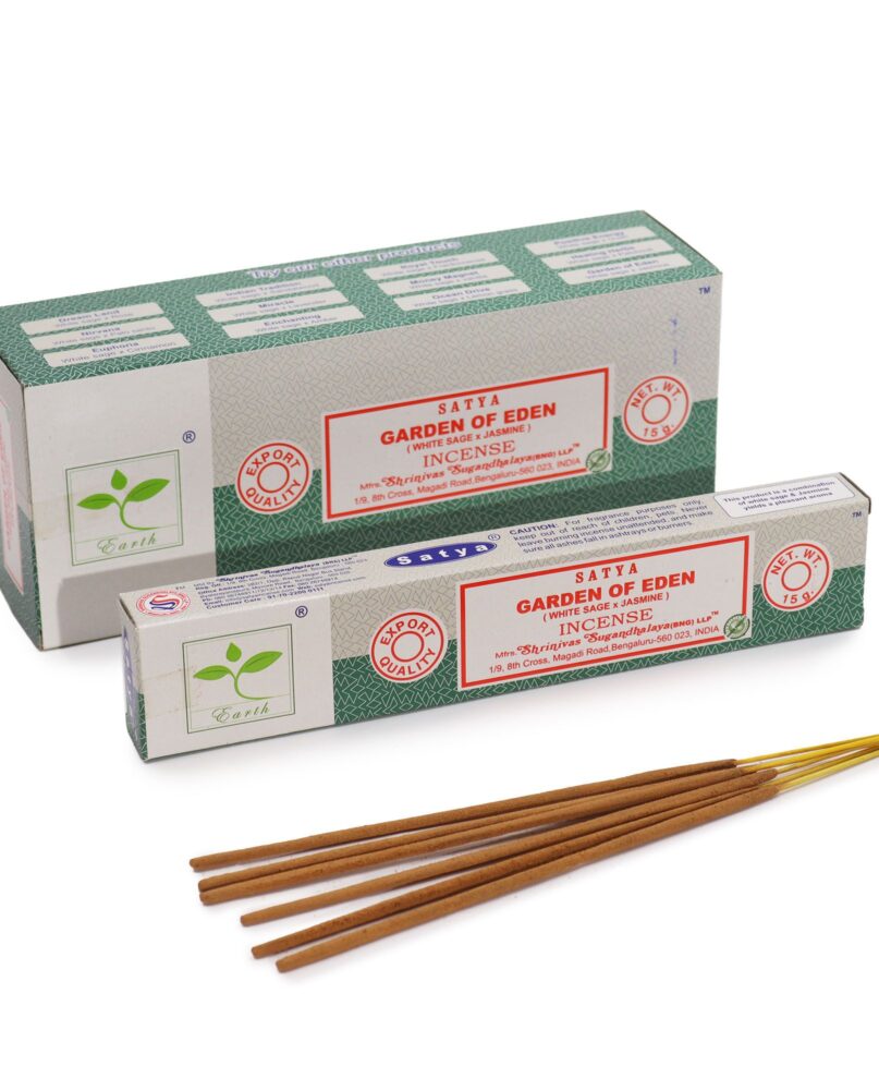 Satya Incense 15gm - Garden of Eden (White Sage & Jasmine)