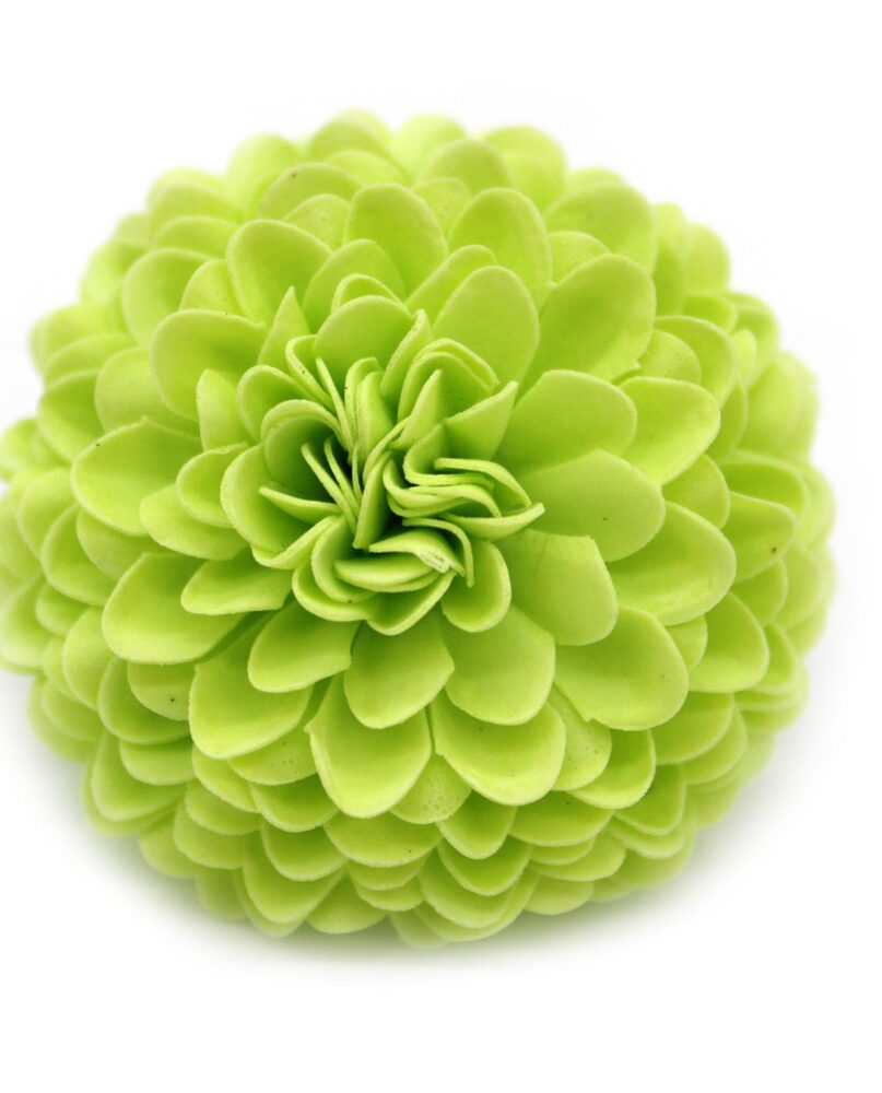 Craft Soap Flower - Small Chrysanthemum - Light Green