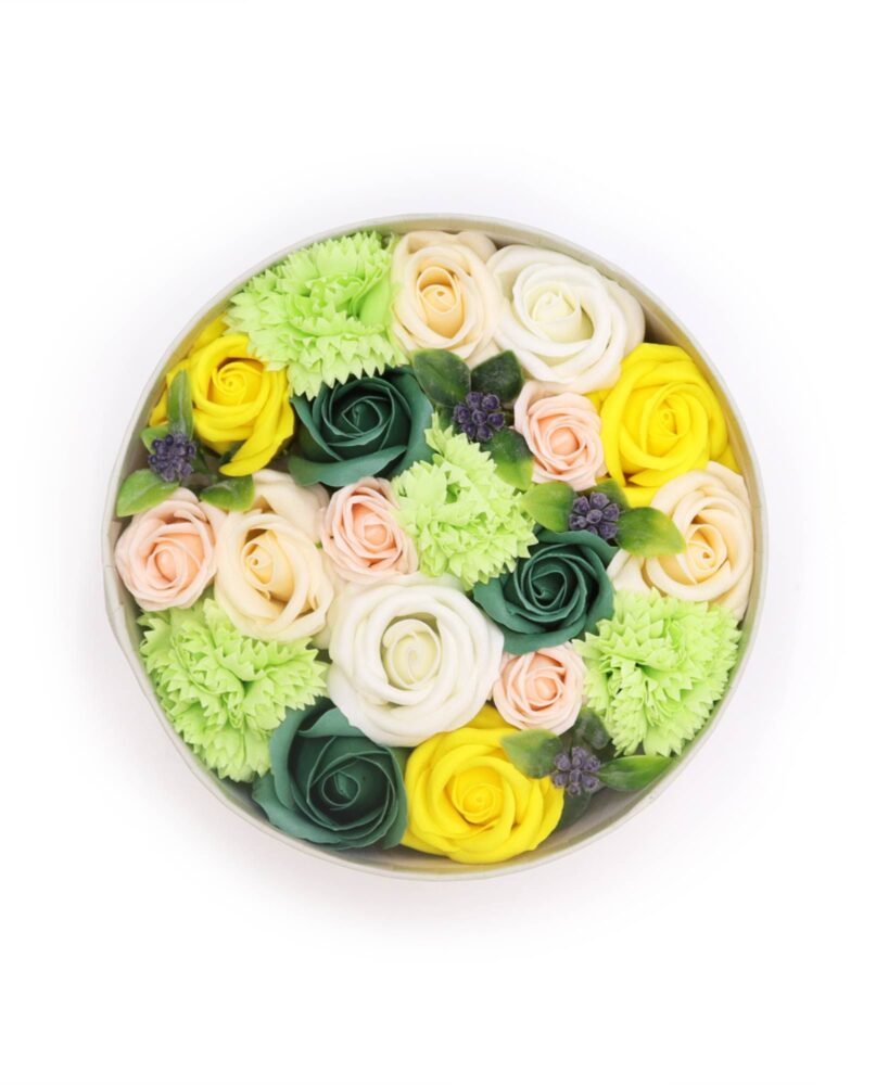 Round Box - Spring Celibrations - Yellow & Greens