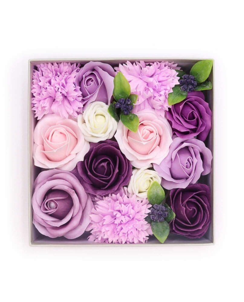Square Box - Lavender Rose & Carnation