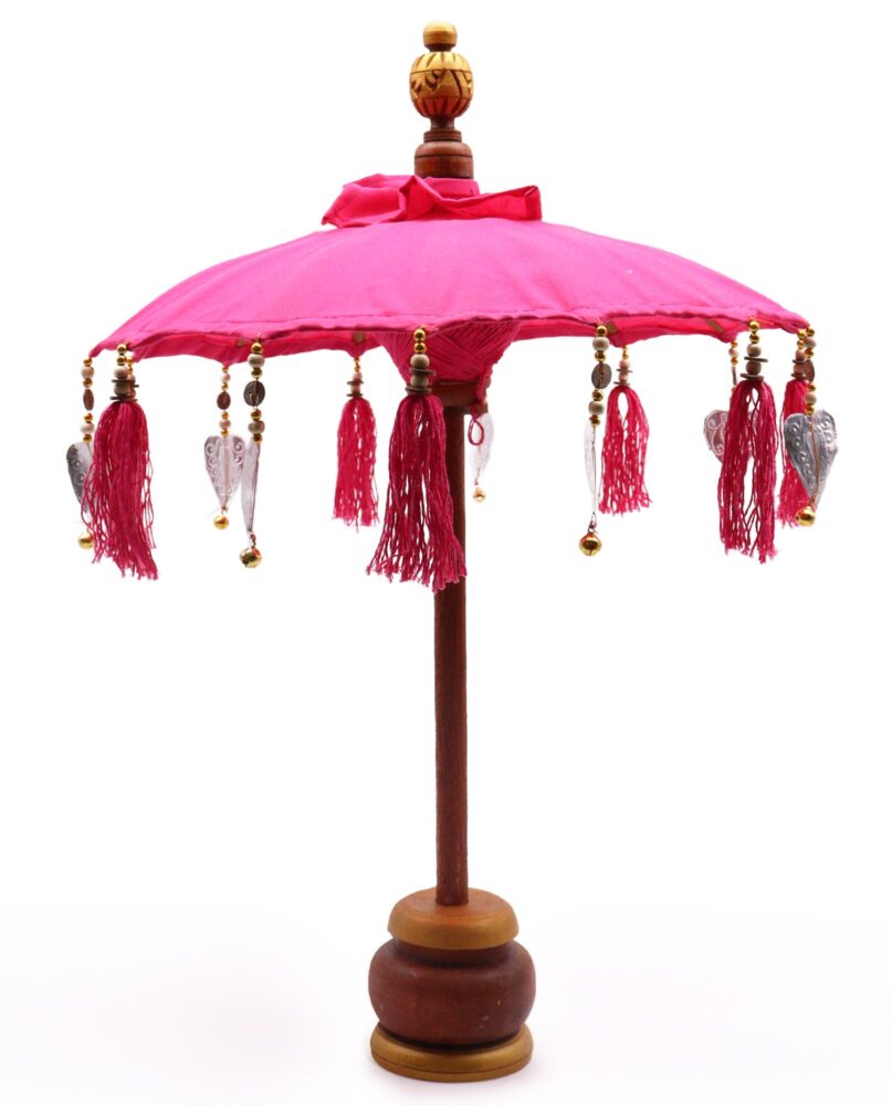 Bali Home Decor Parasol - Cotton - Pink- 40cm
