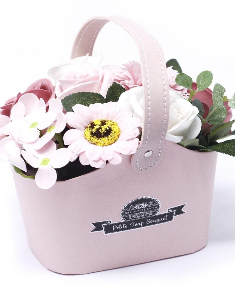 Bouquet Petite Basket - Peaceful Pink
