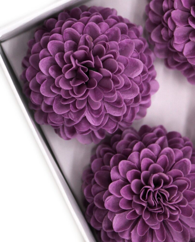 Craft Soap Flower - Small Chrysanthemum - Purple