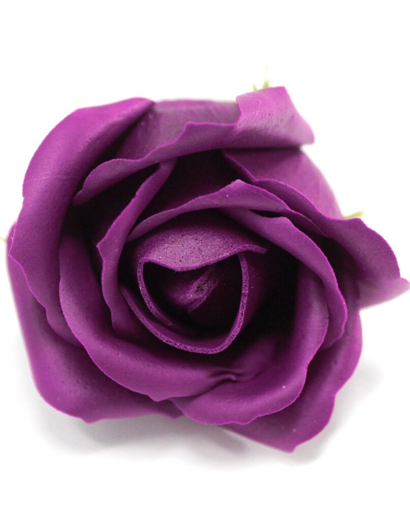 Craft Soap Flowers - Med Rose - Deep Violet