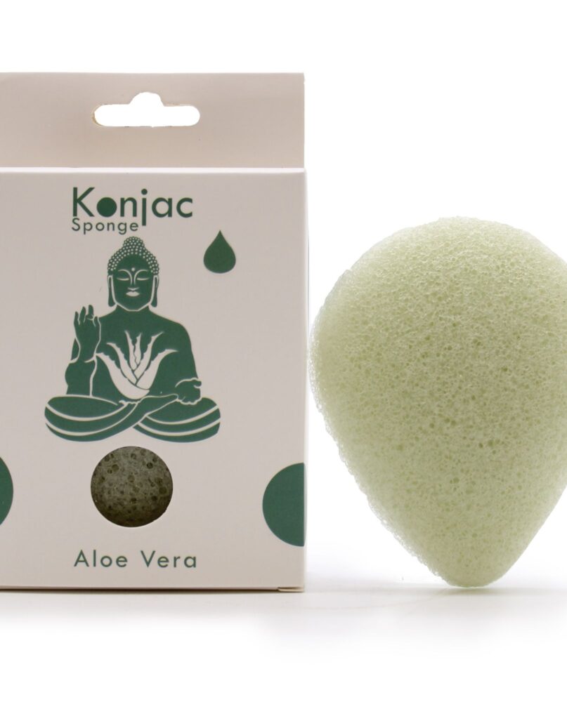 Teardrop Konjac Sponge - Aloe Vera - Healing